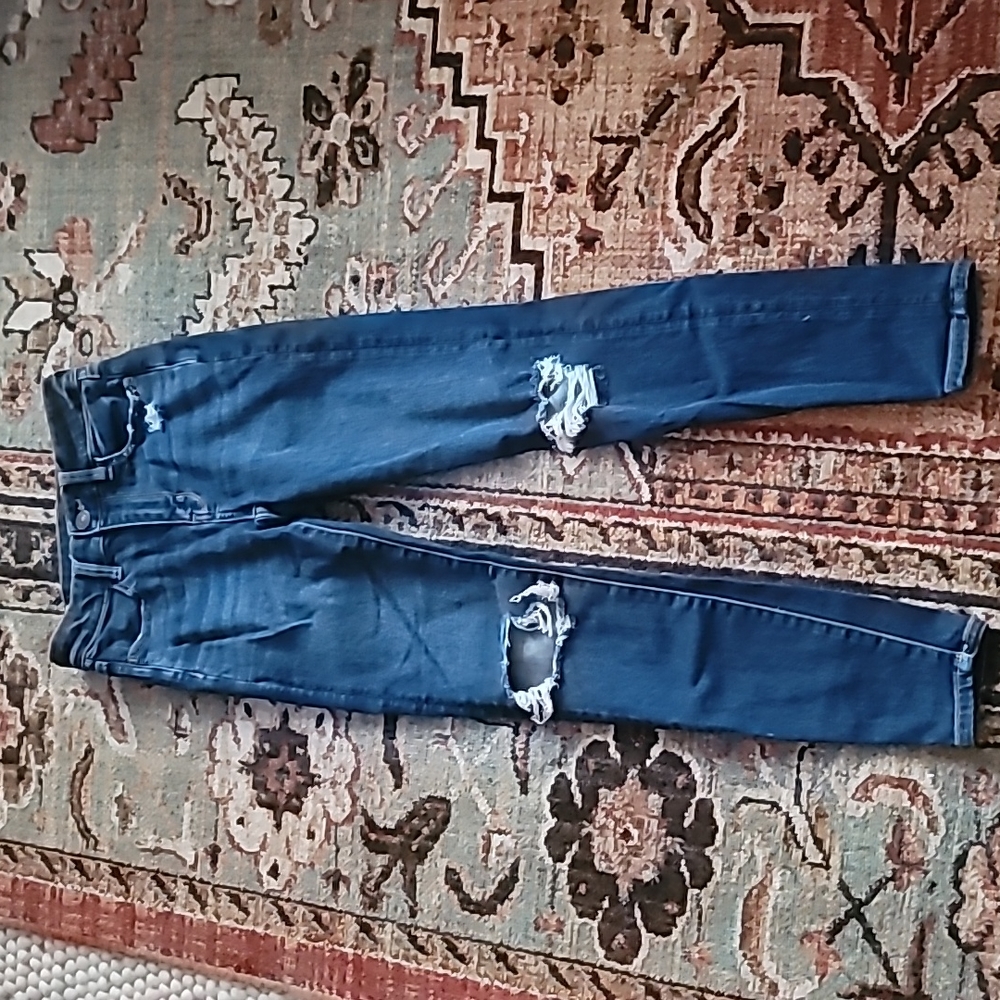 Hi rise dark wash jeggings